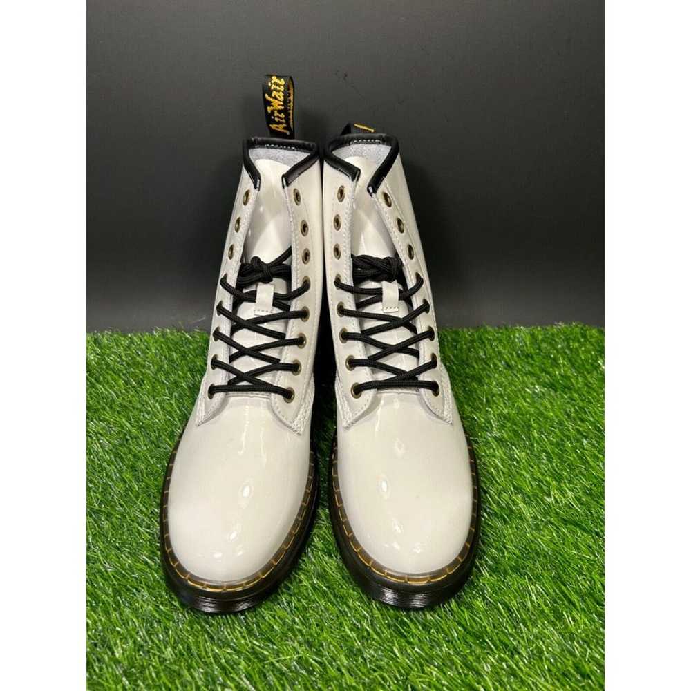 Doc Martens Combat Boots Womens 8 White Leather L… - image 3