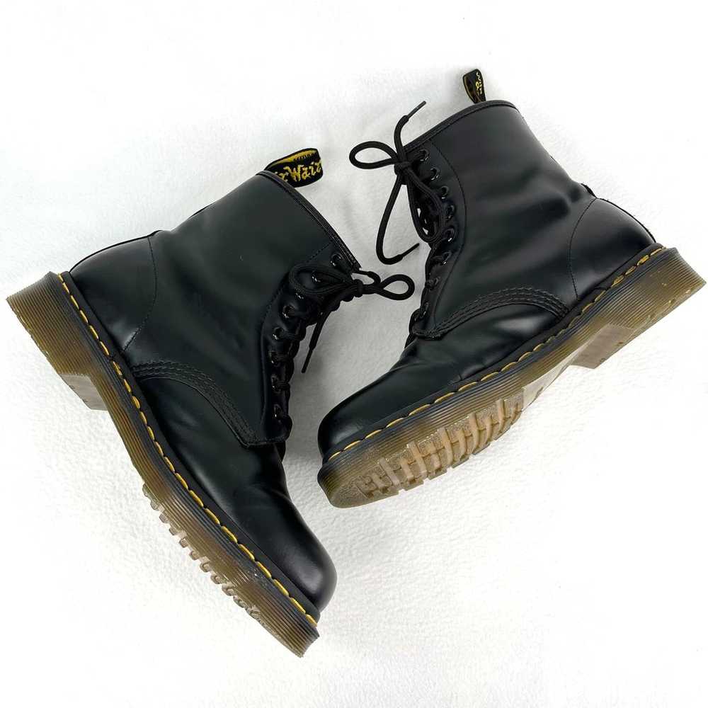 Dr. Martens 1460 Smooth Leather Black Lace Up Boo… - image 12
