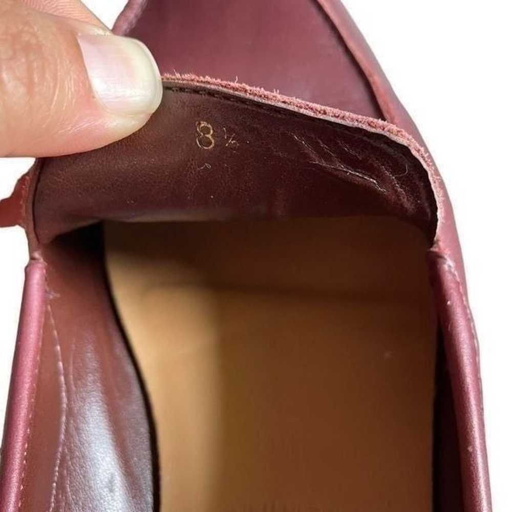 EVERLANE | burgundy leather slip on loafers 8.5 - image 11