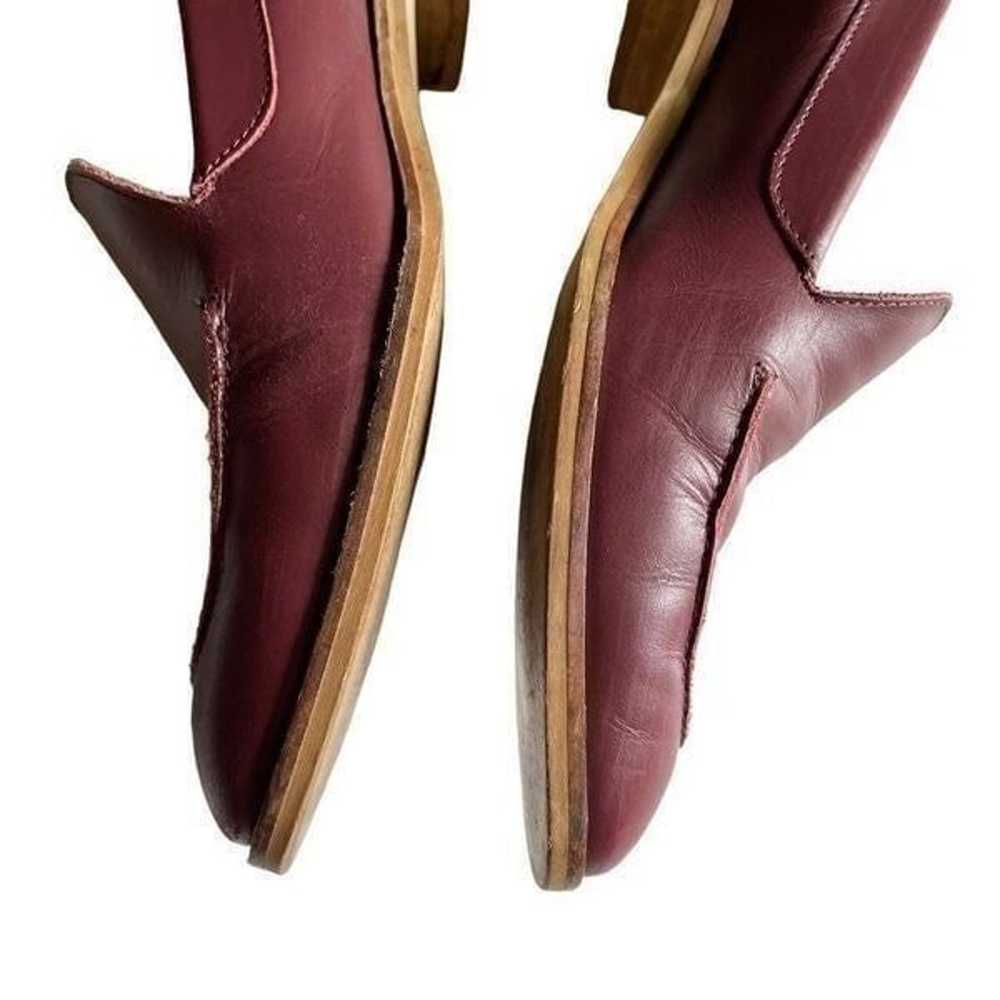 EVERLANE | burgundy leather slip on loafers 8.5 - image 7