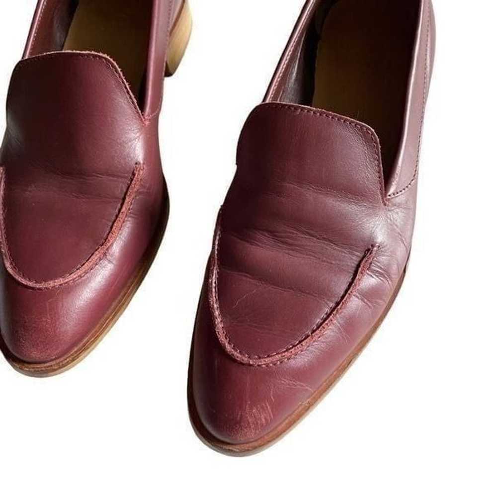EVERLANE | burgundy leather slip on loafers 8.5 - image 9