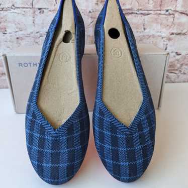 Retired Rothy's Indigo Gingham The Loafers Woman S