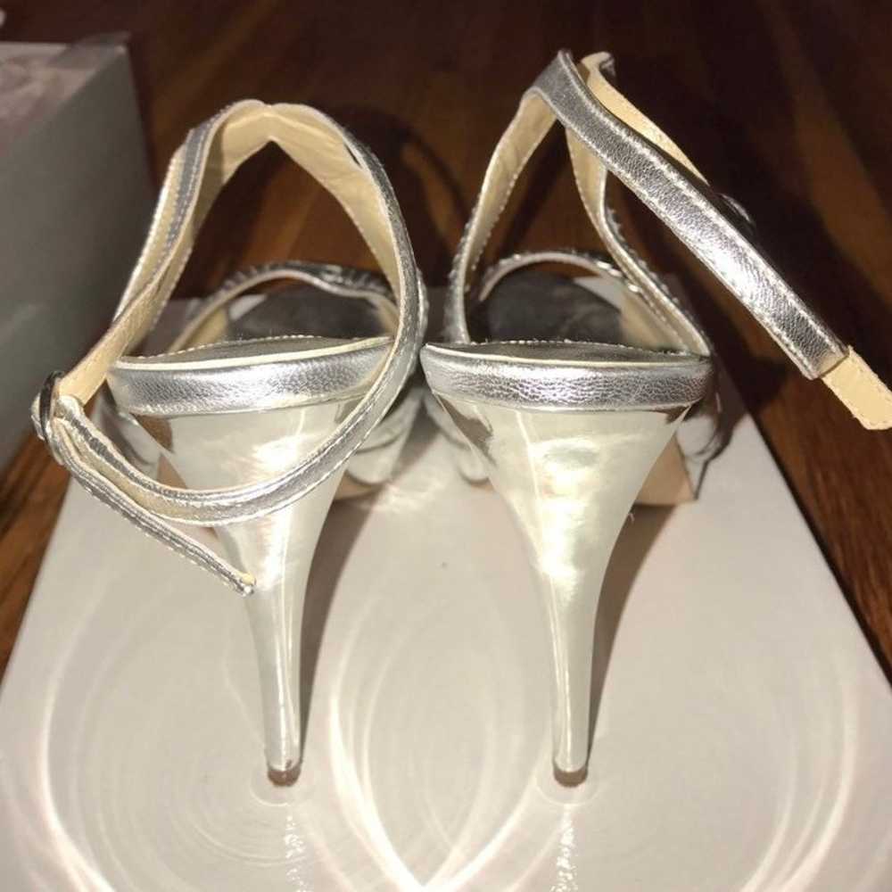 Charles David Silver Heels 8.5 - image 3