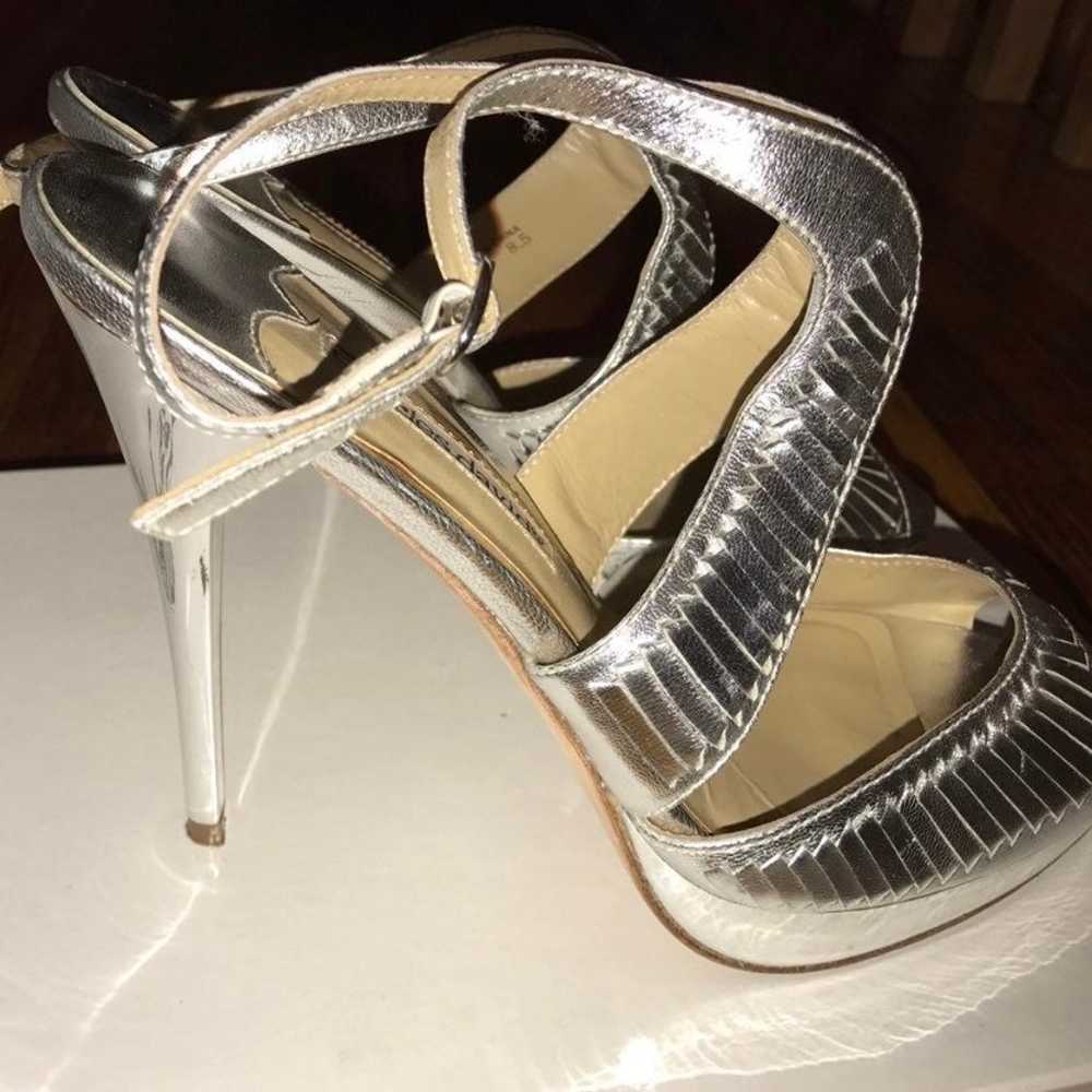 Charles David Silver Heels 8.5 - image 4