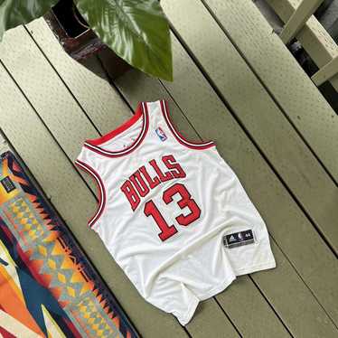 Men's Chicago Bulls Jersey NBA Authentic VTG Jersey Button Front Large NWOT top