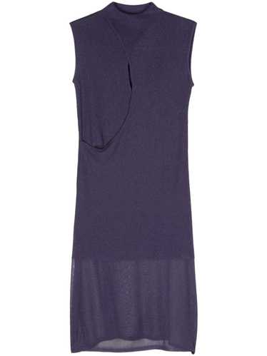 Versace Pre-Owned 2000s fine-knit midi dress - Pu… - image 1