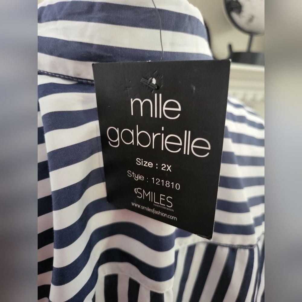 Mlle Gabrielle Blue and White Striped Dress 2X - image 2