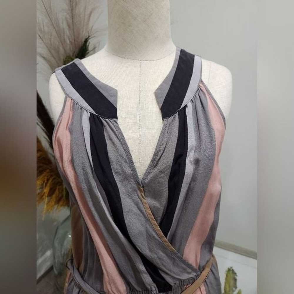 Charlie Jade Pure Silk Faux wrap Sleeveless Dress… - image 2