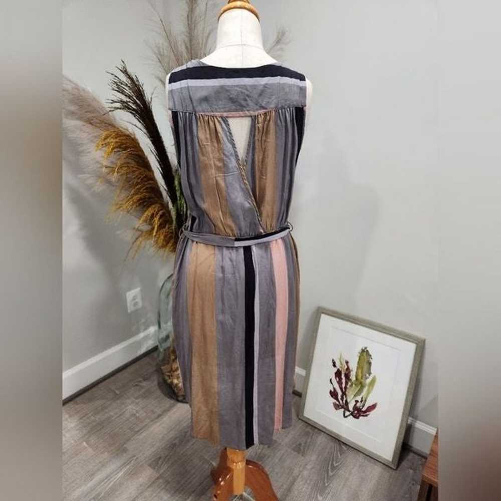 Charlie Jade Pure Silk Faux wrap Sleeveless Dress… - image 3