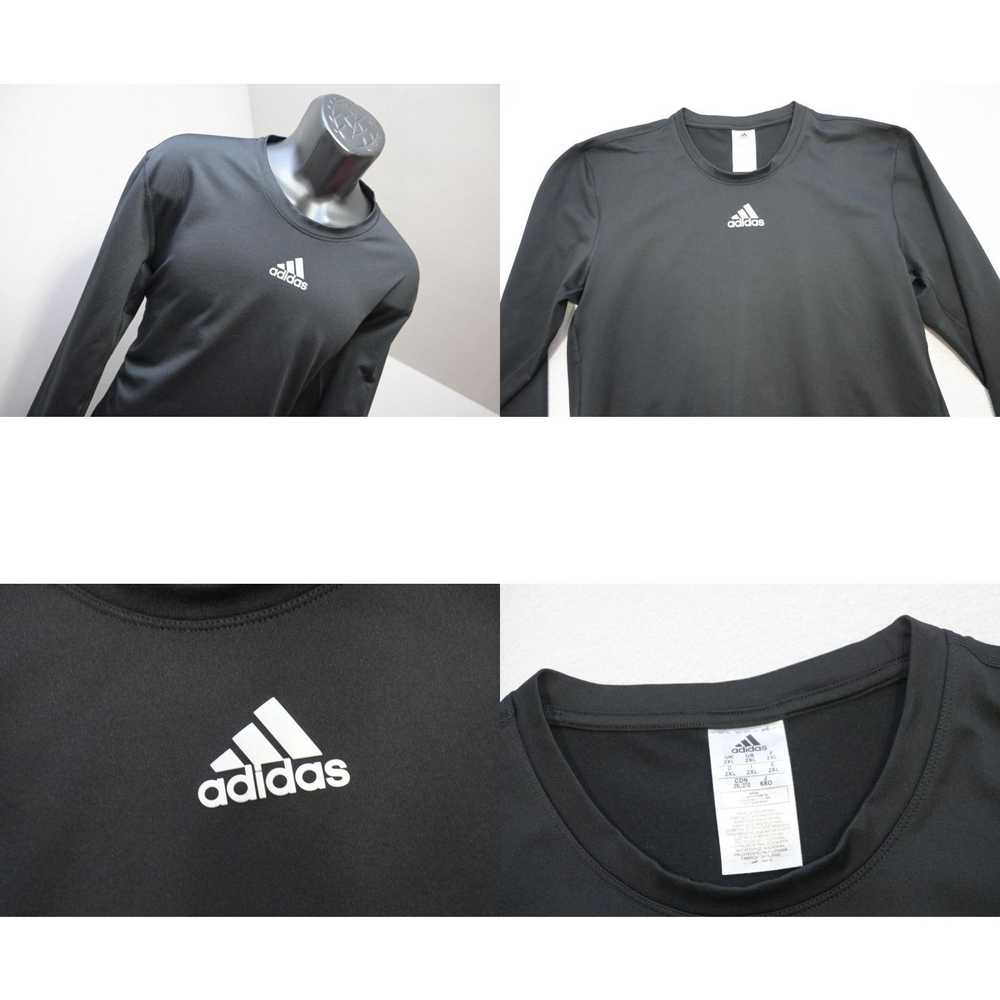 Adidas Adidas Gym Shirt Fitted Black Long Sleeve … - image 4