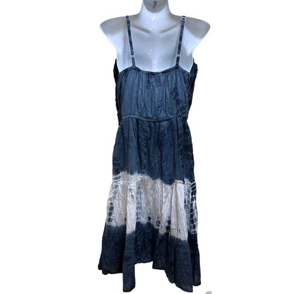 Cute Options Dress M Gray Tie Dye Sun Crochet Lin… - image 2