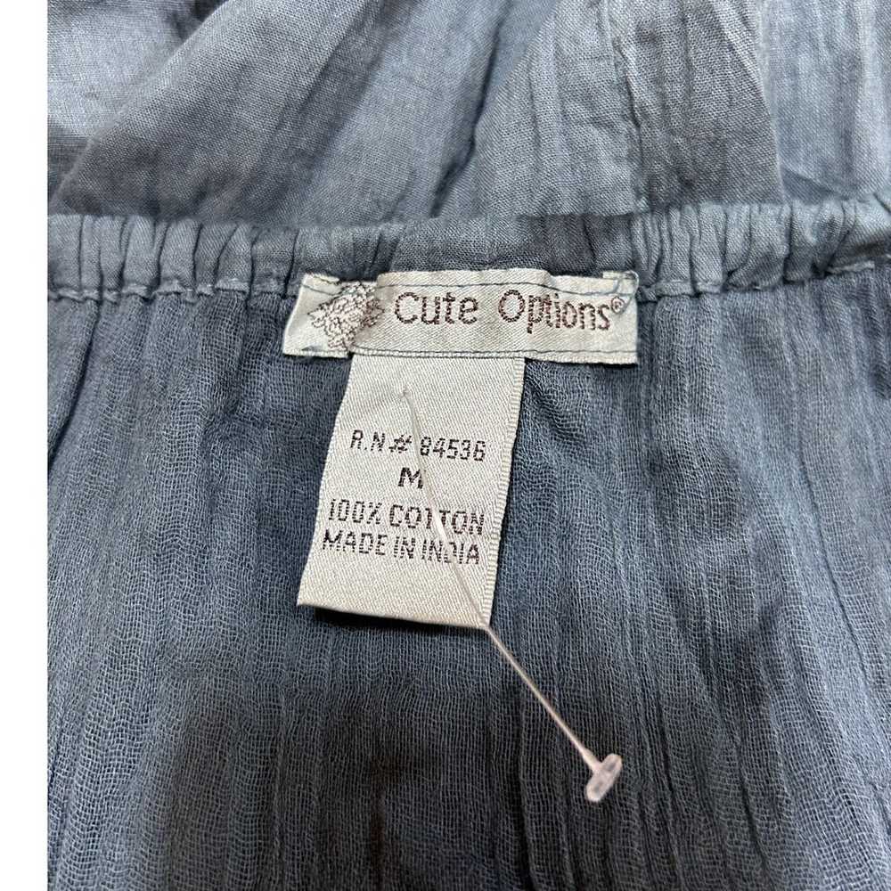 Cute Options Dress M Gray Tie Dye Sun Crochet Lin… - image 5