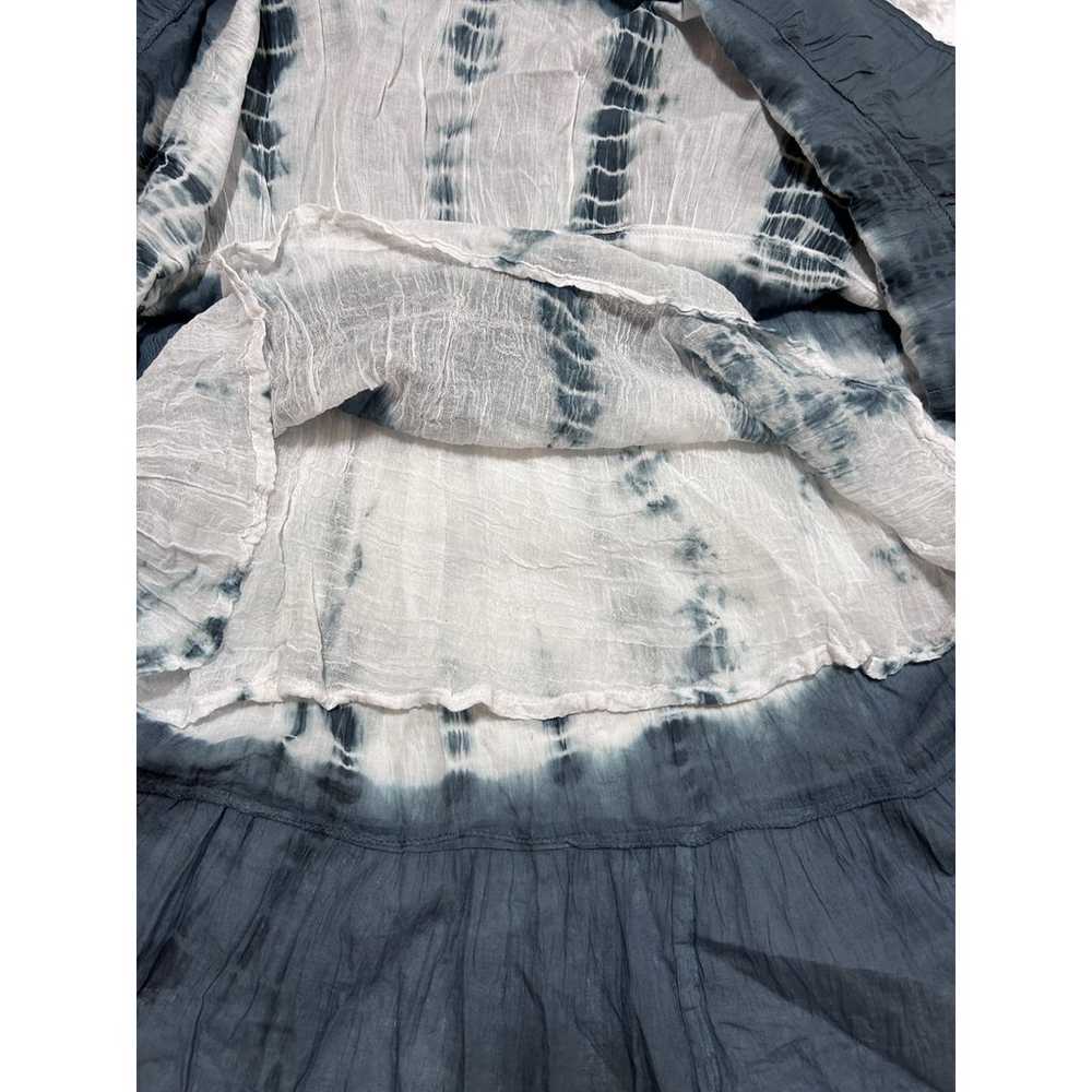 Cute Options Dress M Gray Tie Dye Sun Crochet Lin… - image 7