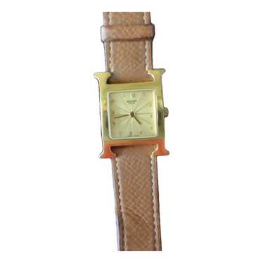 Hermès Heure H yellow gold watch - image 1