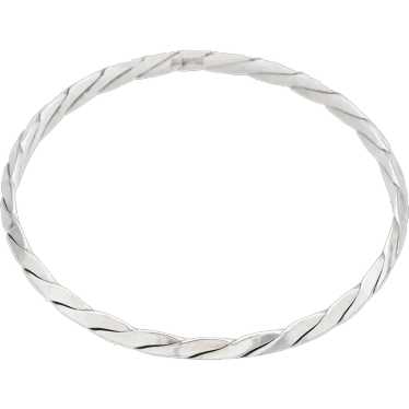 Tiffany & Co. Sterling Silver 5 mm Twisted Rope B… - image 1