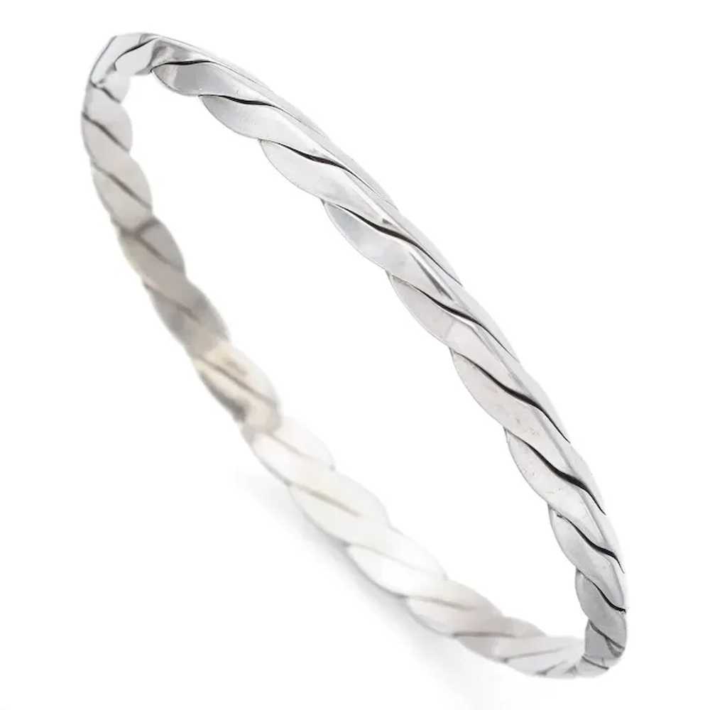 Tiffany & Co. Sterling Silver 5 mm Twisted Rope B… - image 2