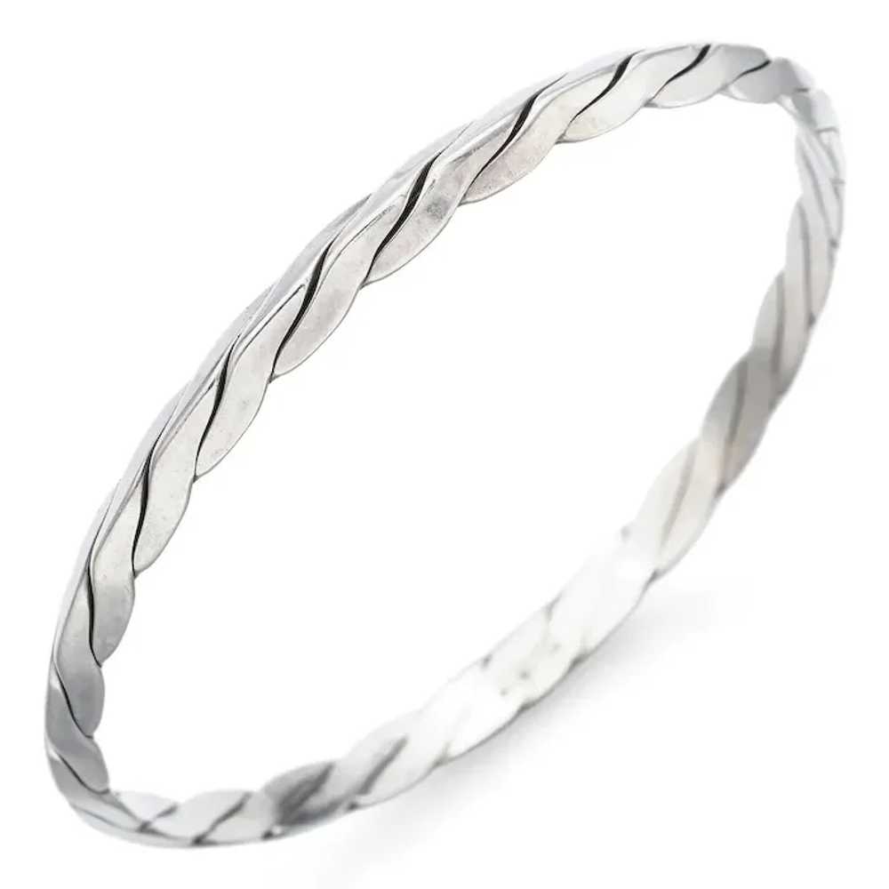 Tiffany & Co. Sterling Silver 5 mm Twisted Rope B… - image 3