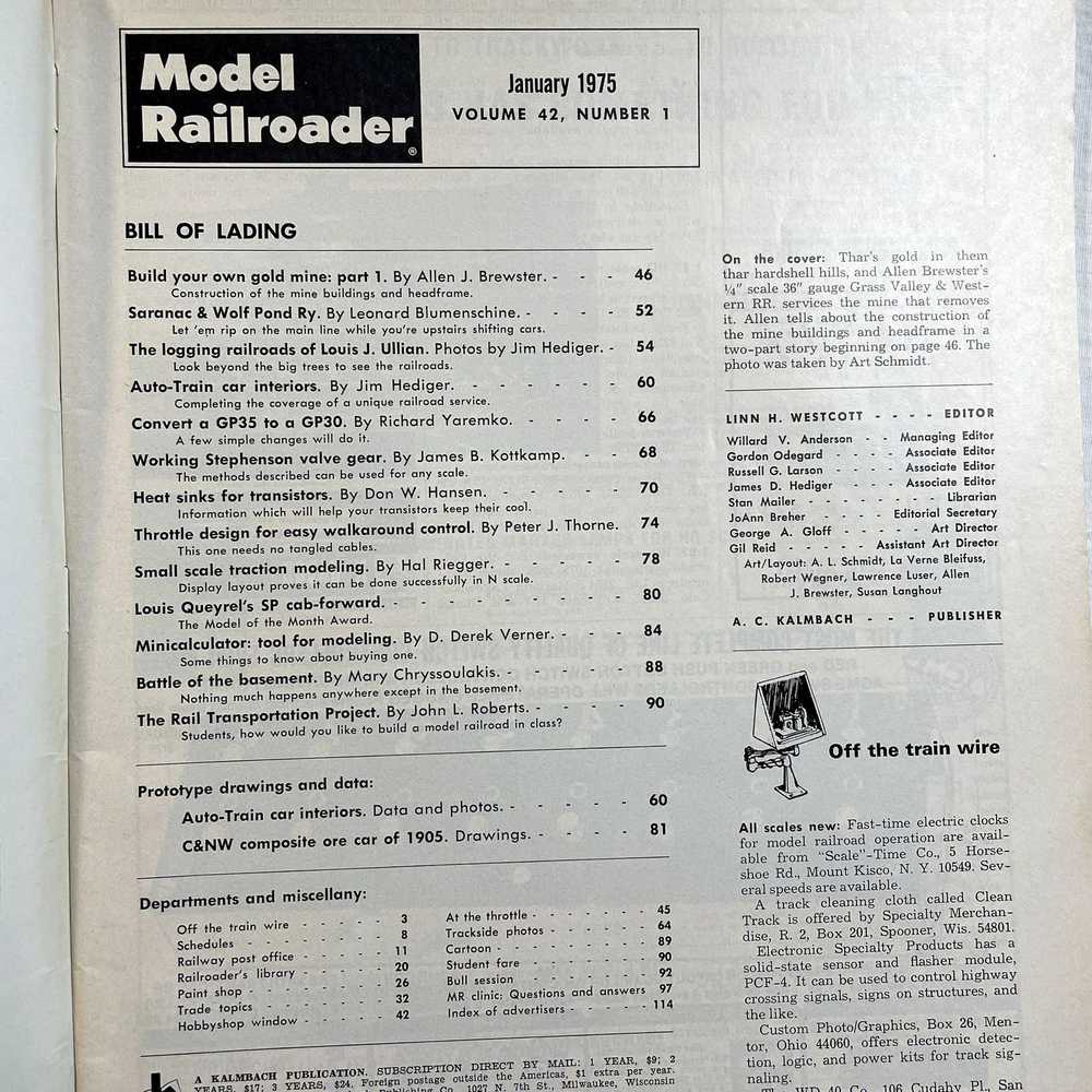 Other Model Railroader Magazine Back Issue u Jan … - image 4