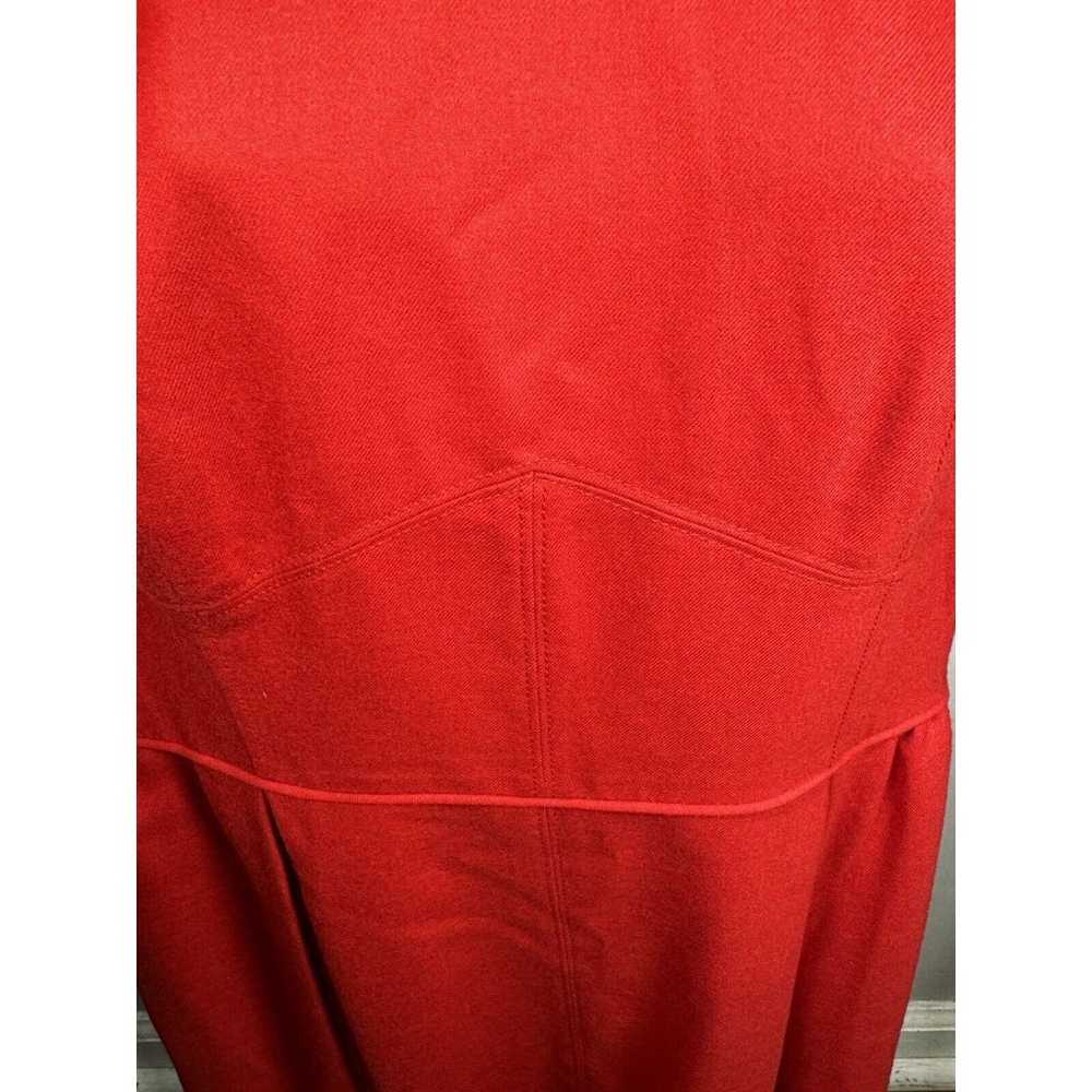 NWT J Crew Red Dress Size 12  Midi A Line - image 3