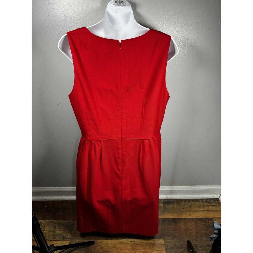 NWT J Crew Red Dress Size 12  Midi A Line - image 4