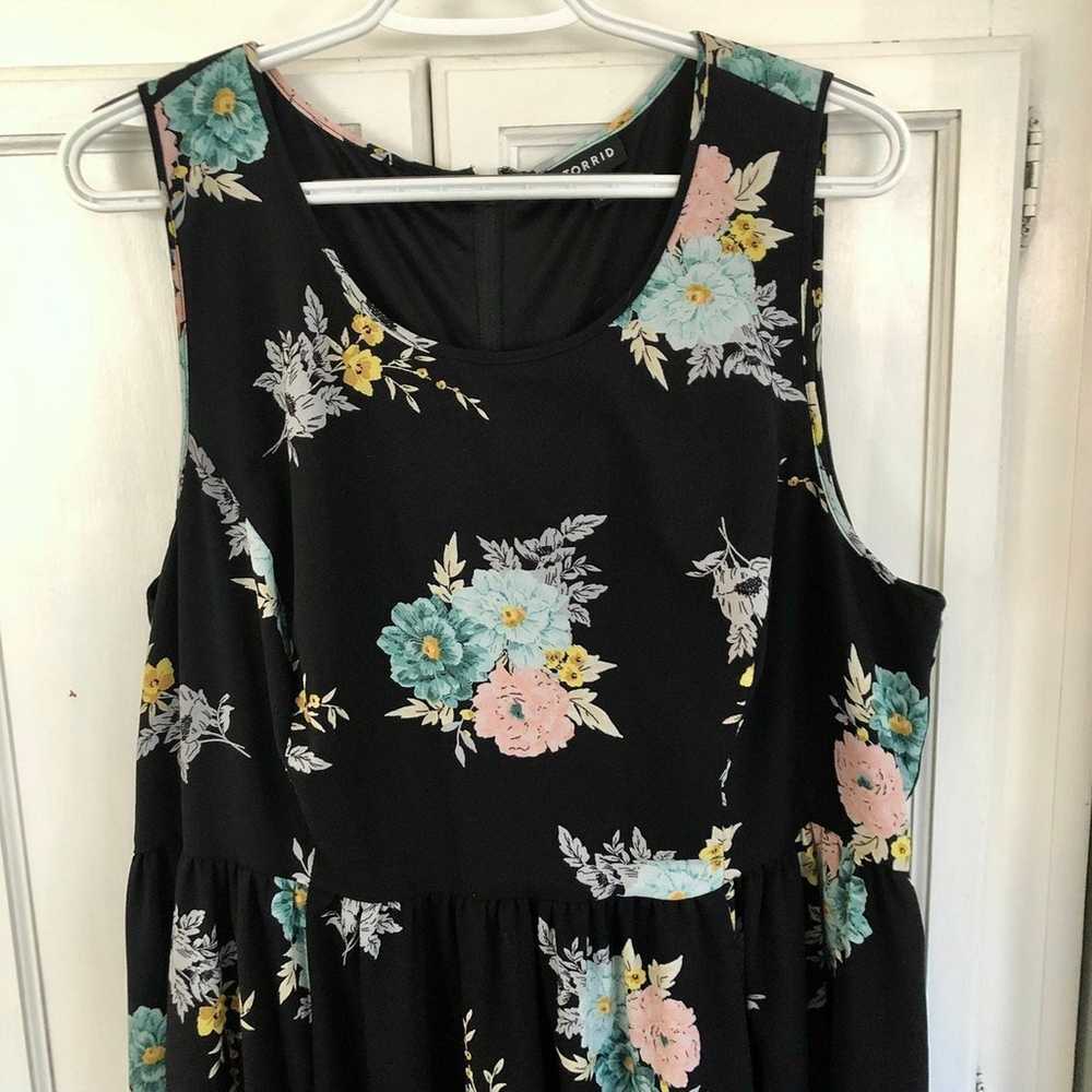 NWOT Torrid Size 20 Floral Georgette Midi Dress S… - image 4