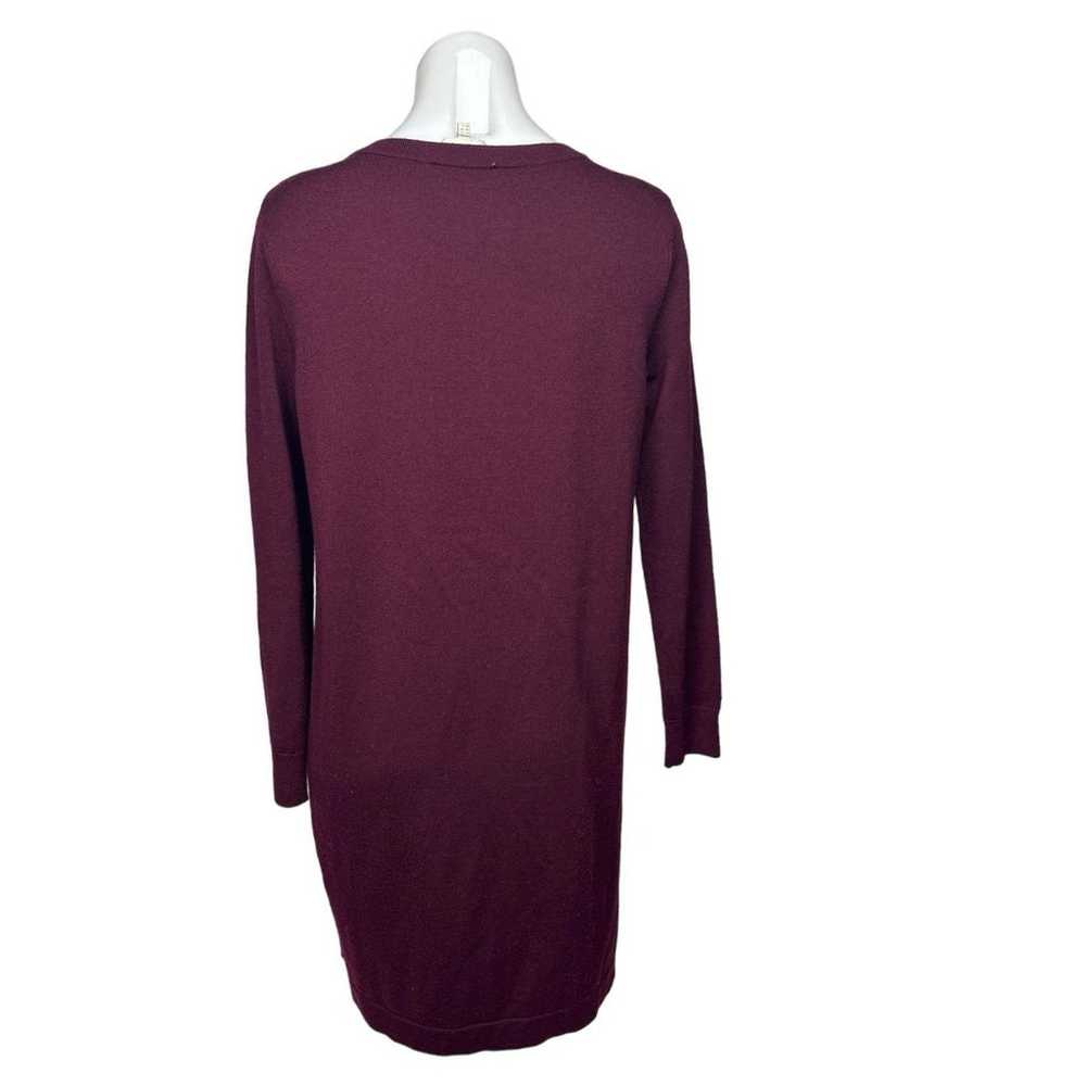 Hobbs London Benita Maroon Red Velvet Wool Silk L… - image 6