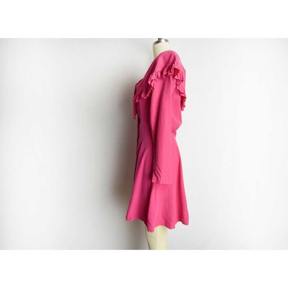 1980s Magenta Dress Size Small 80s Hot Pink Dress… - image 3