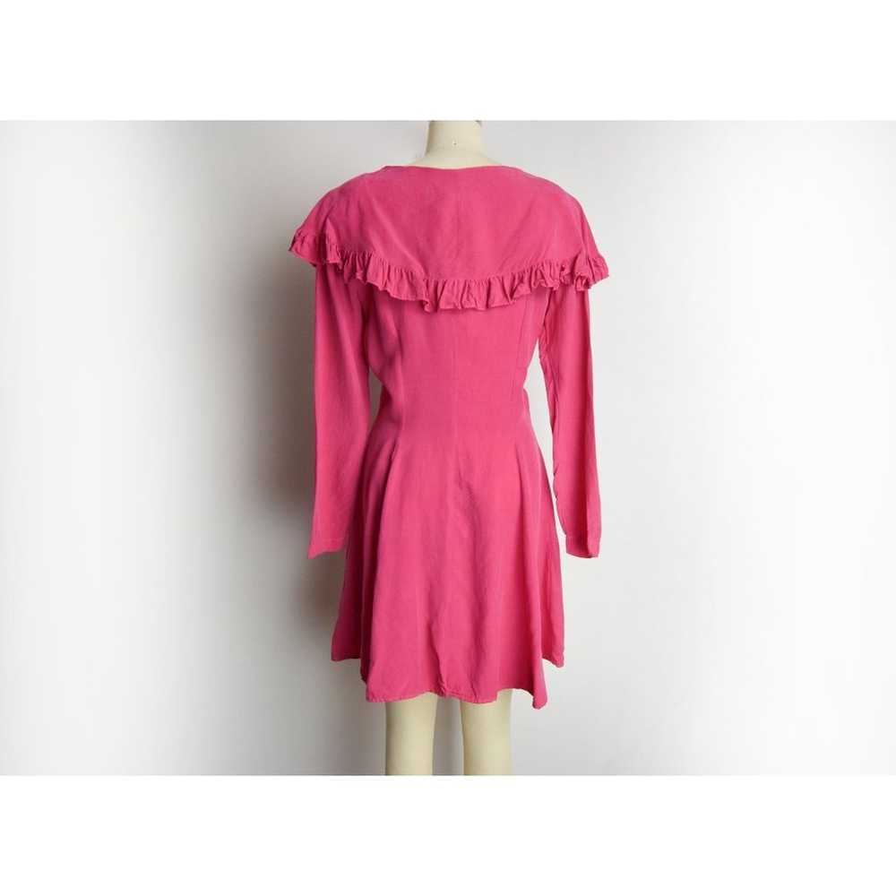 1980s Magenta Dress Size Small 80s Hot Pink Dress… - image 4