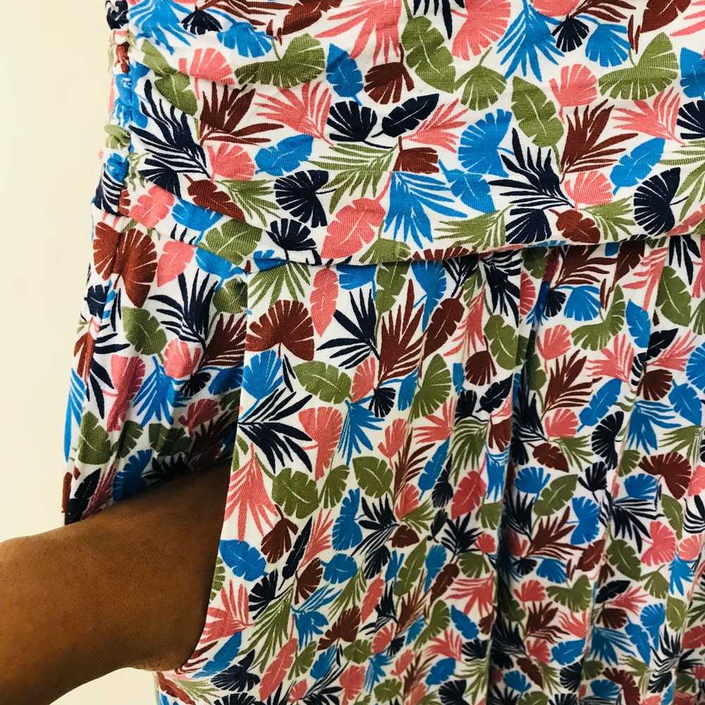 Boden Effie Palm Leaf Print Sleeveless Jersey Dre… - image 8
