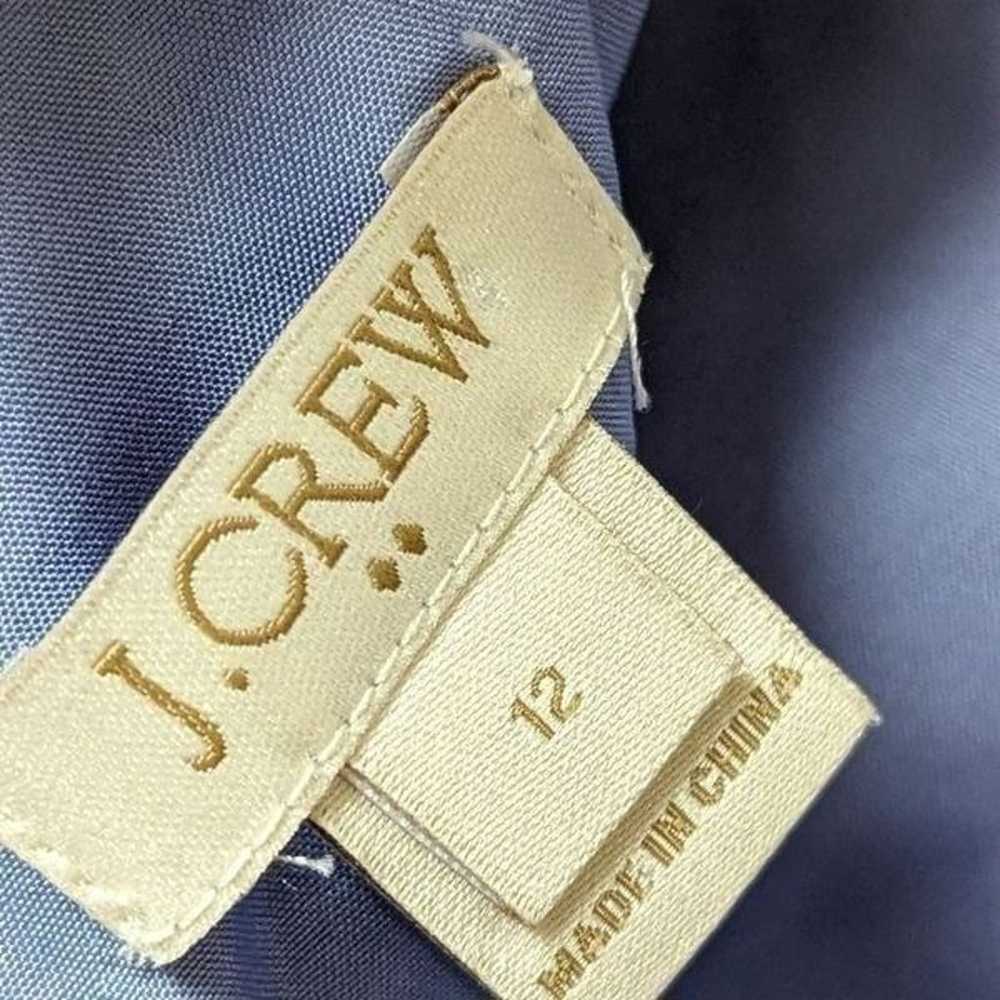 J Crew Cami Dress Printed Seaside Blue Sz 12  Wri… - image 8