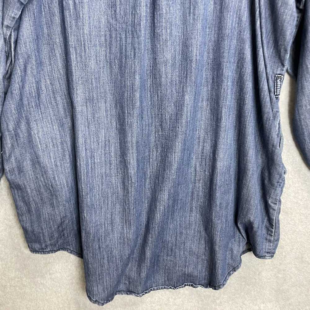 Judy Blue Chambray Dress Womens Plus 2XL Blue Shi… - image 9