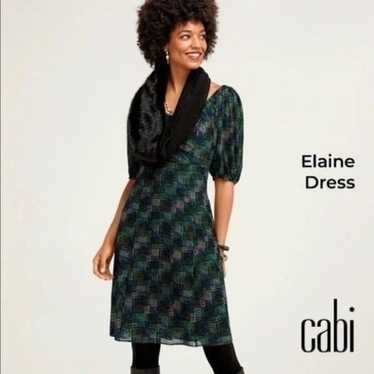 CAbi Elaine Geometric Multicolor Dress 4214