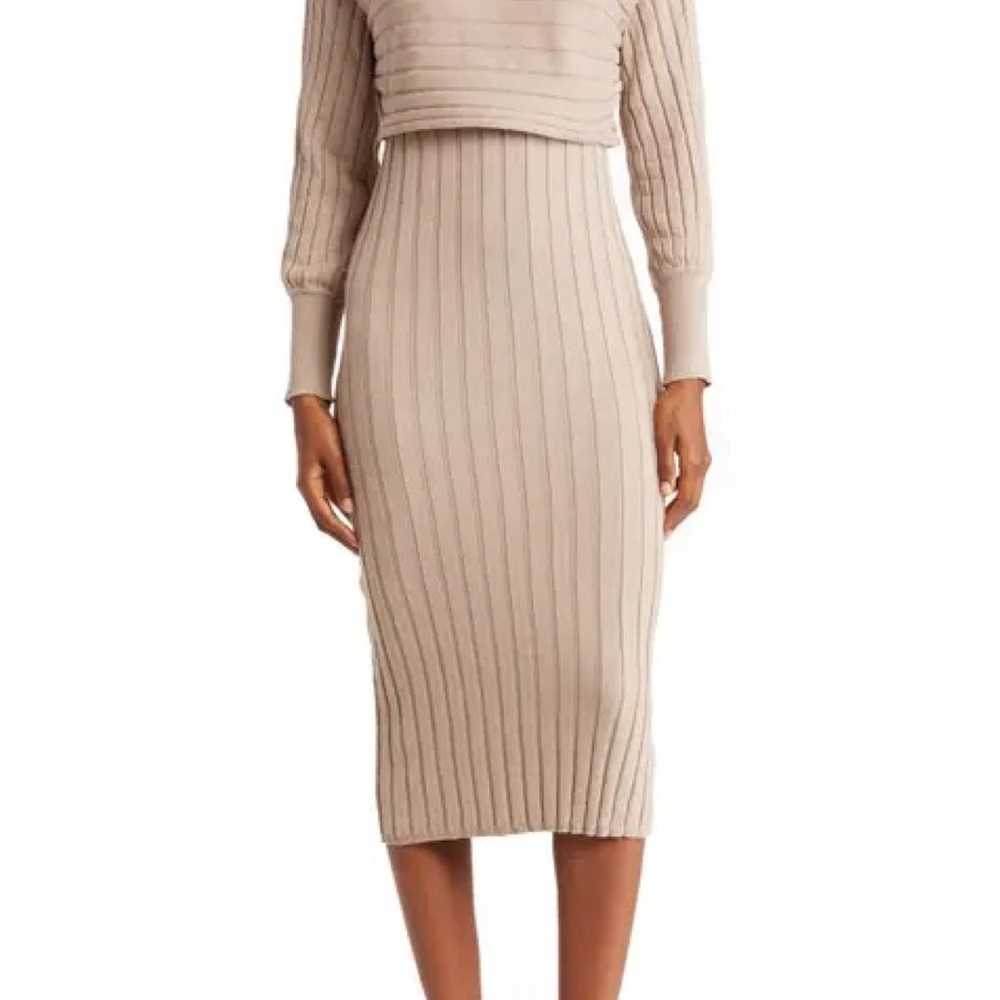 Stitchdrop | All In One Rib Midi Dress - image 1