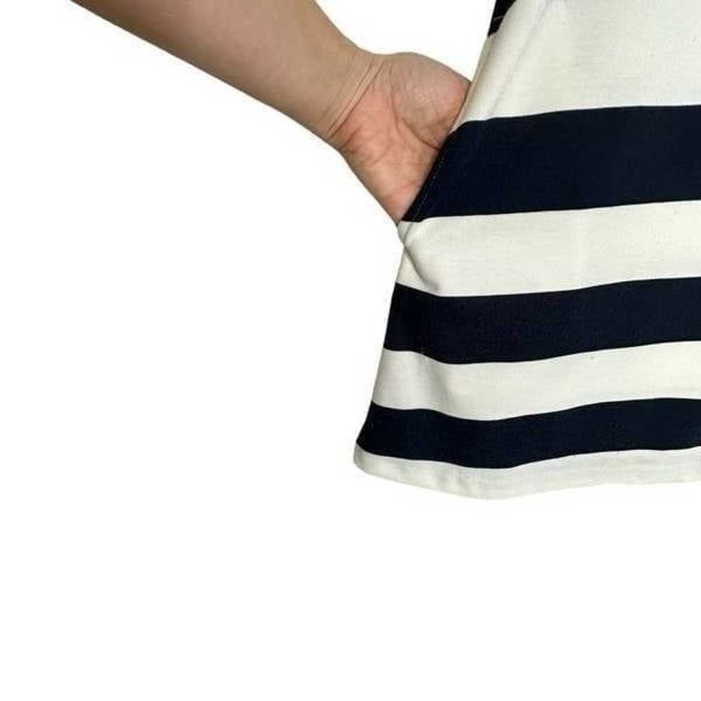 Anthropologie Navy and White Striped Shift Dress|… - image 1