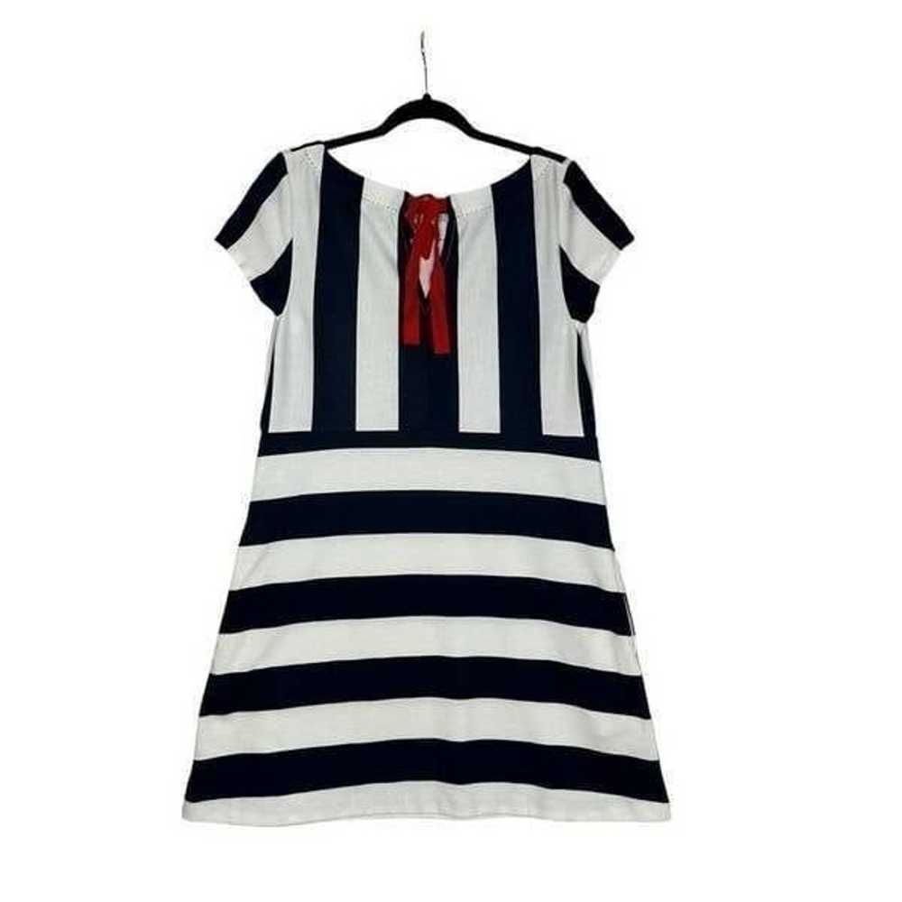 Anthropologie Navy and White Striped Shift Dress|… - image 3