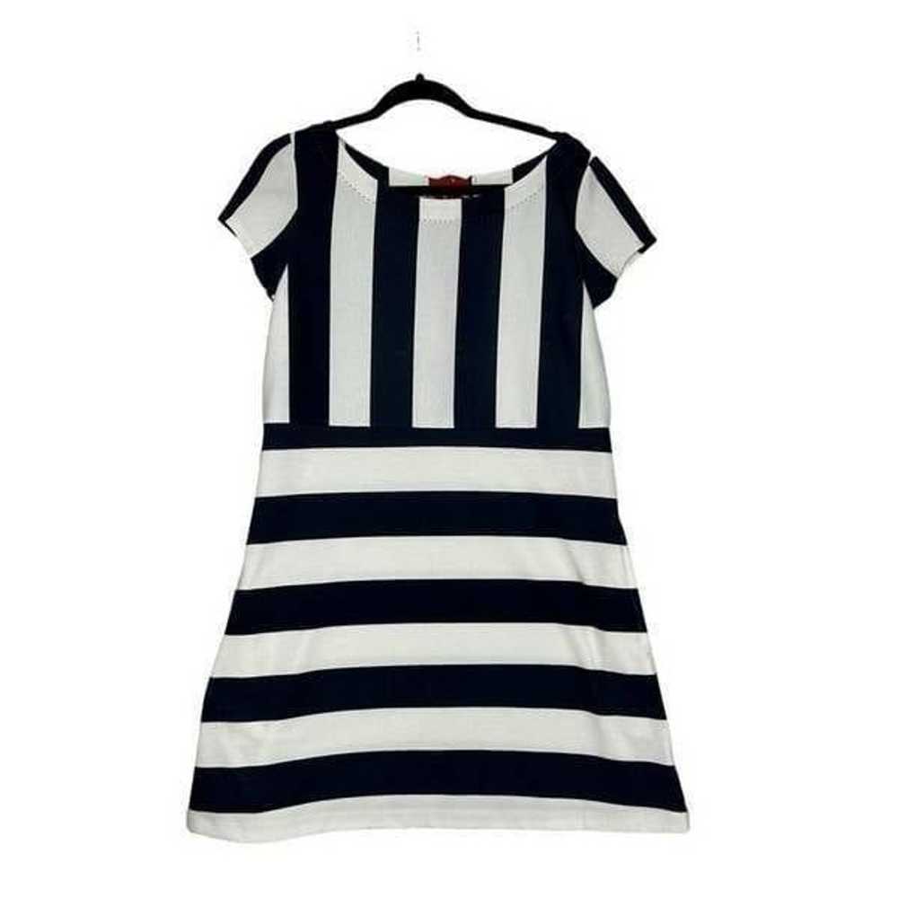 Anthropologie Navy and White Striped Shift Dress|… - image 7