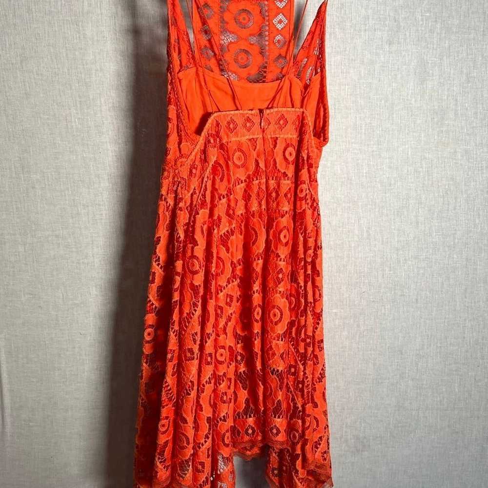 Free People Gorgeous Orange Lace Dress- 2 - image 4