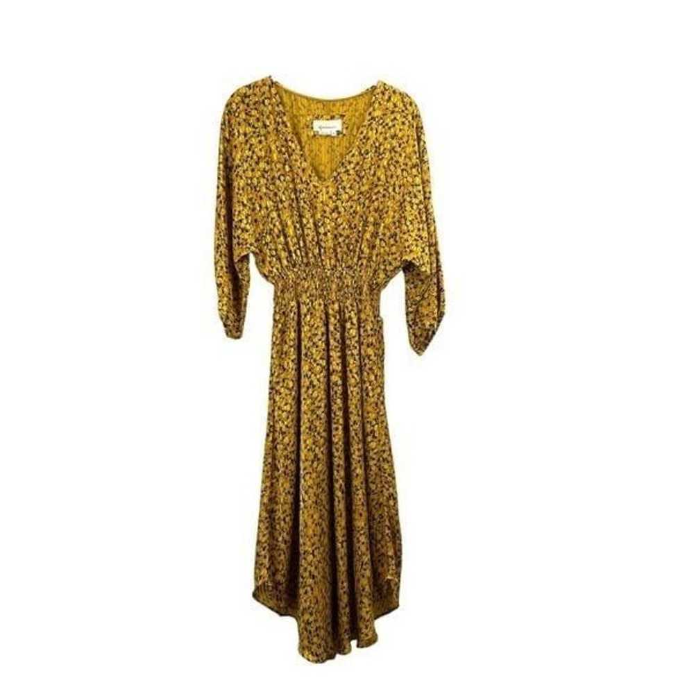 Anthropologie Marigold Midi Dress Sz XS printed v… - image 4