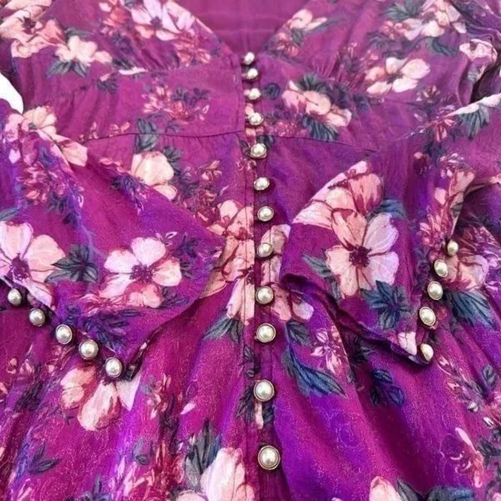 Rahi Women's Wren Reese Purple Floral V-Neck Part… - image 7