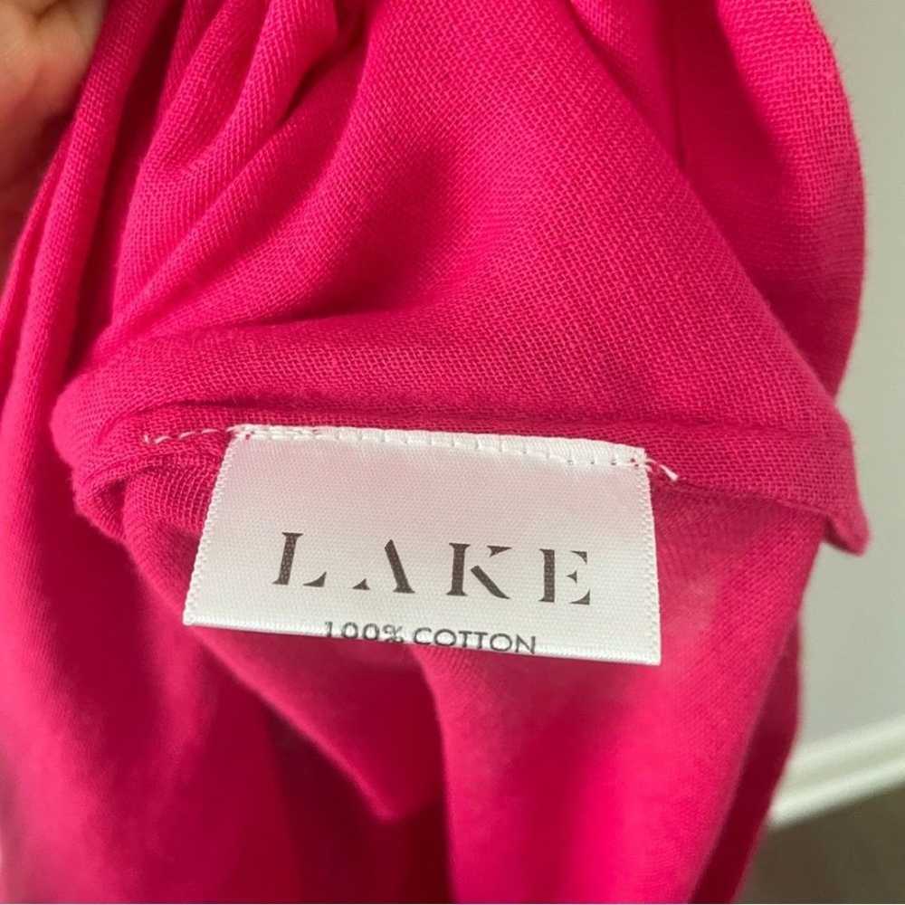 Lake Gauze Caftan Dress Heatwave Pink XXL 2XL V-N… - image 8