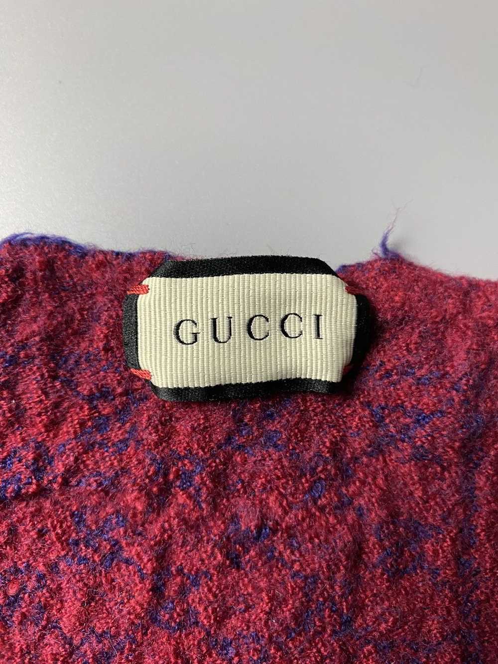 Gucci Gucci GG Logo Wool Monogram Scarf - image 4