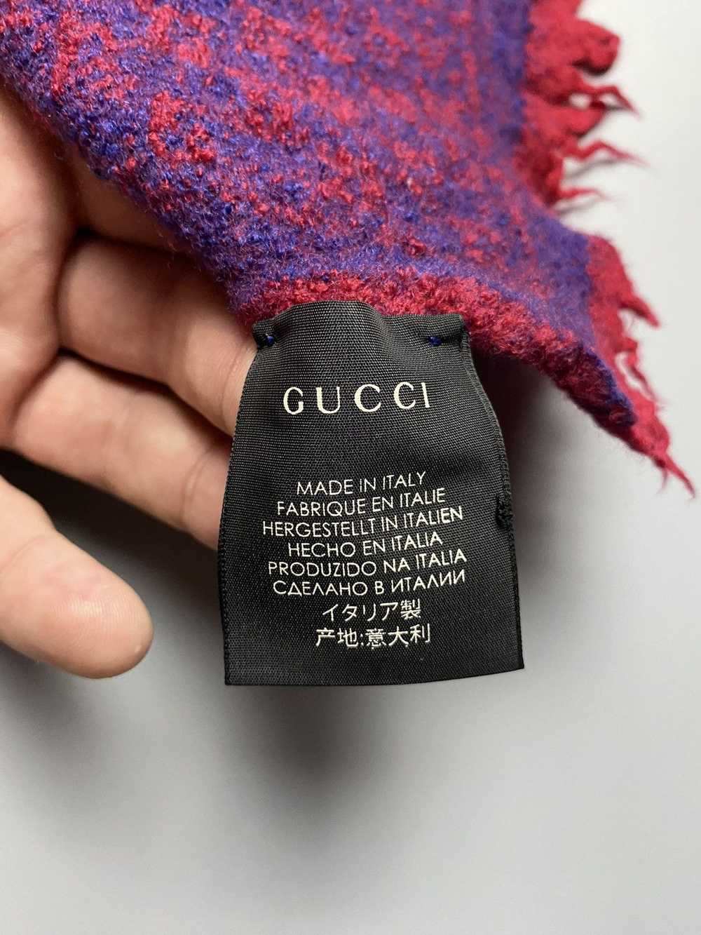 Gucci Gucci GG Logo Wool Monogram Scarf - image 5