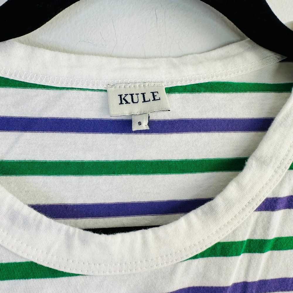 Kule The Tank Dress In White/Green/Grape - image 2