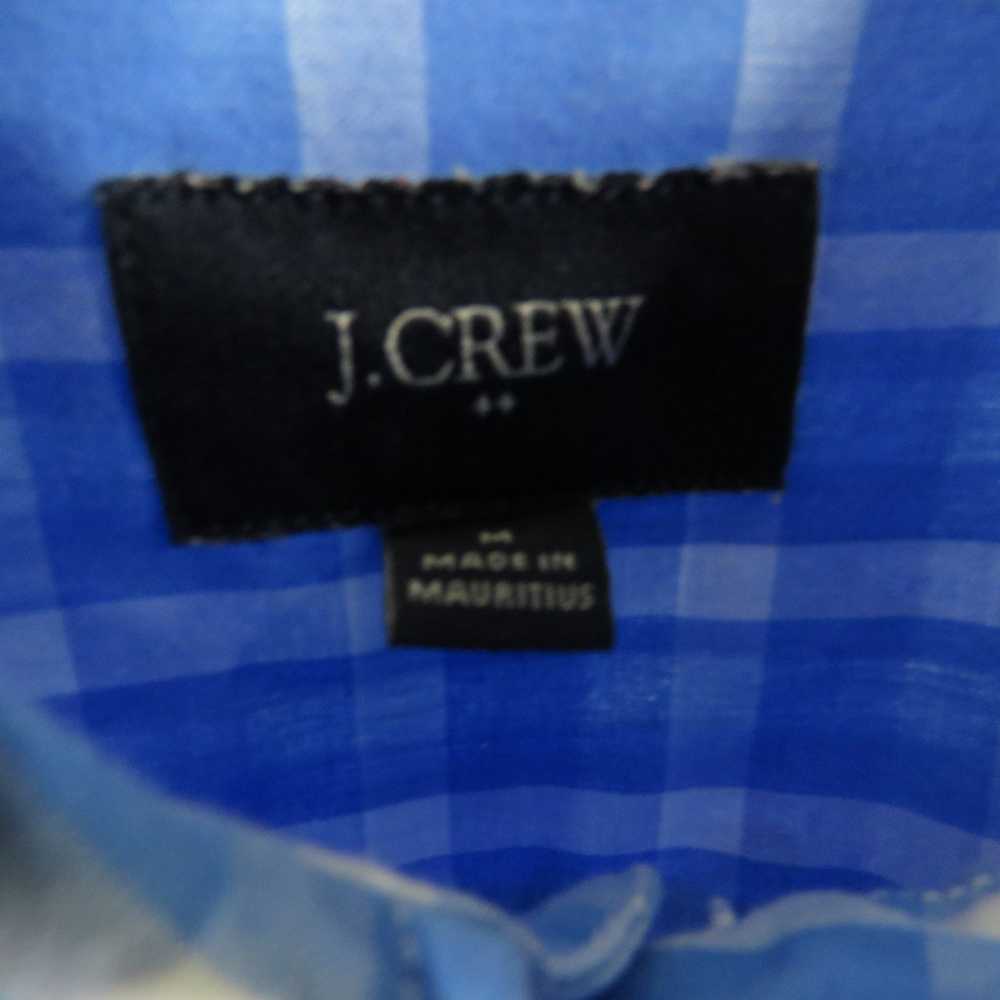 J.Crew J. Crew Blue Plaid Button Up Shirt Classic… - image 2