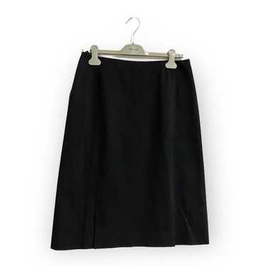 Prada Prada signature tech stretch skirt with doub