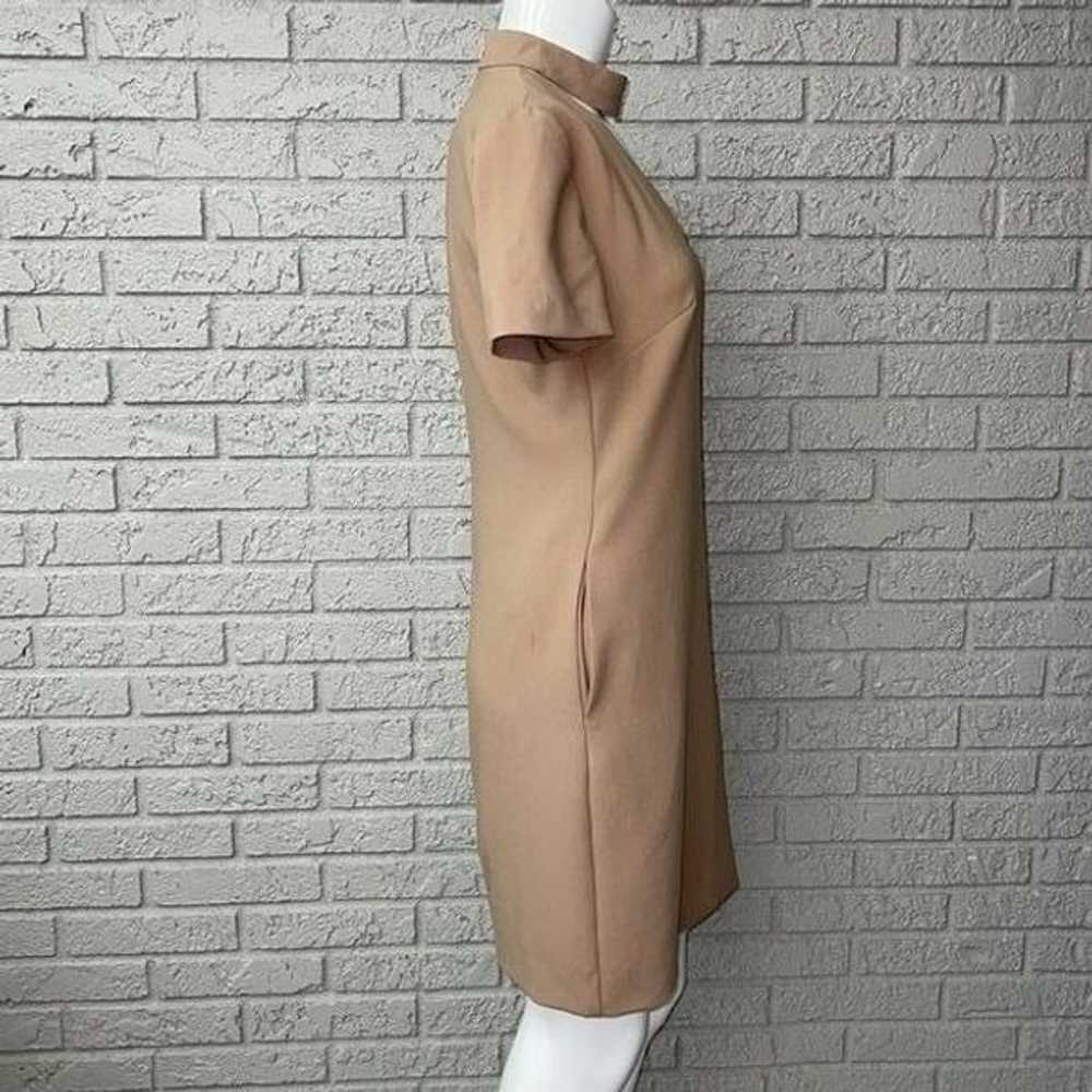 Trina Turk Silver luxe Drape Choker Dress Size 2 - image 5