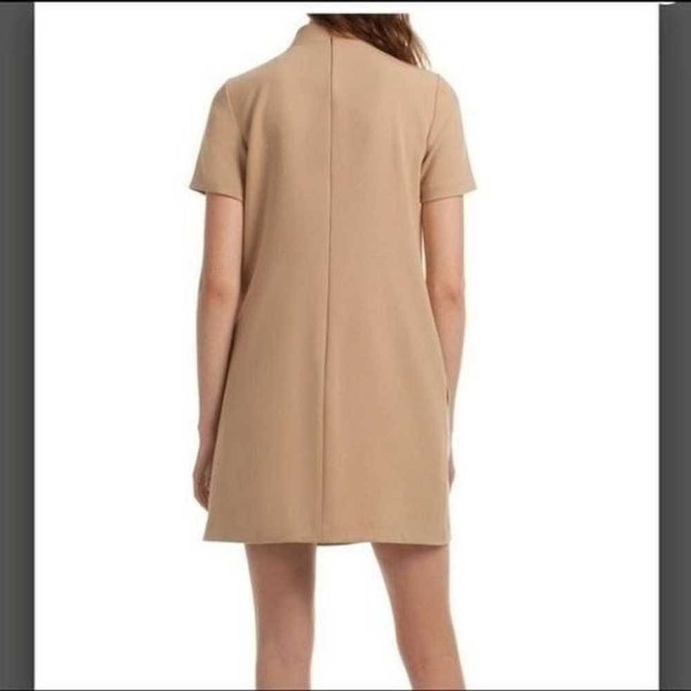 Trina Turk Silver luxe Drape Choker Dress Size 2 - image 7