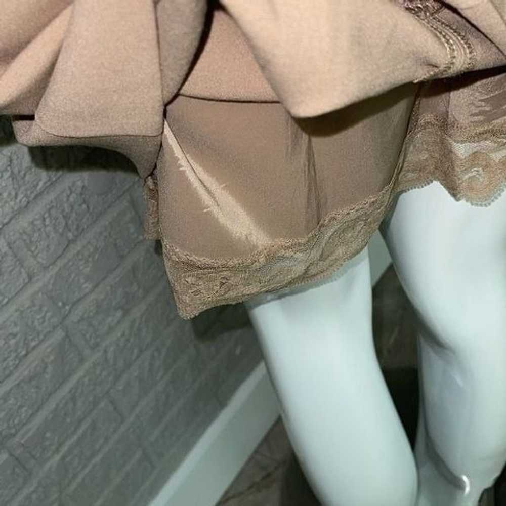 Trina Turk Silver luxe Drape Choker Dress Size 2 - image 9