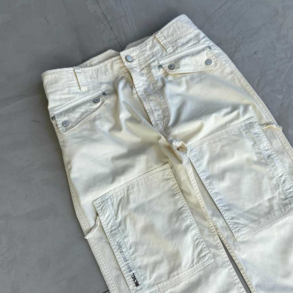 Diesel Diesel 2000's Cream Cargo Trousers. - image 2