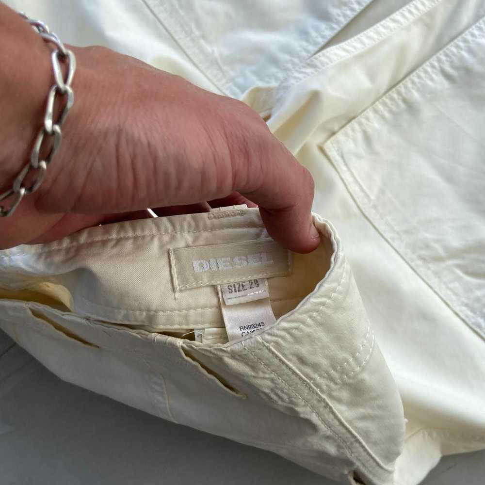 Diesel Diesel 2000's Cream Cargo Trousers. - image 4